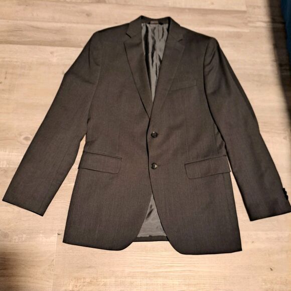 Banana Republic Blazer Mens 38R Gray Tailored Fit Wool Sport Coat Suit Jacket - Picture 1 of 14